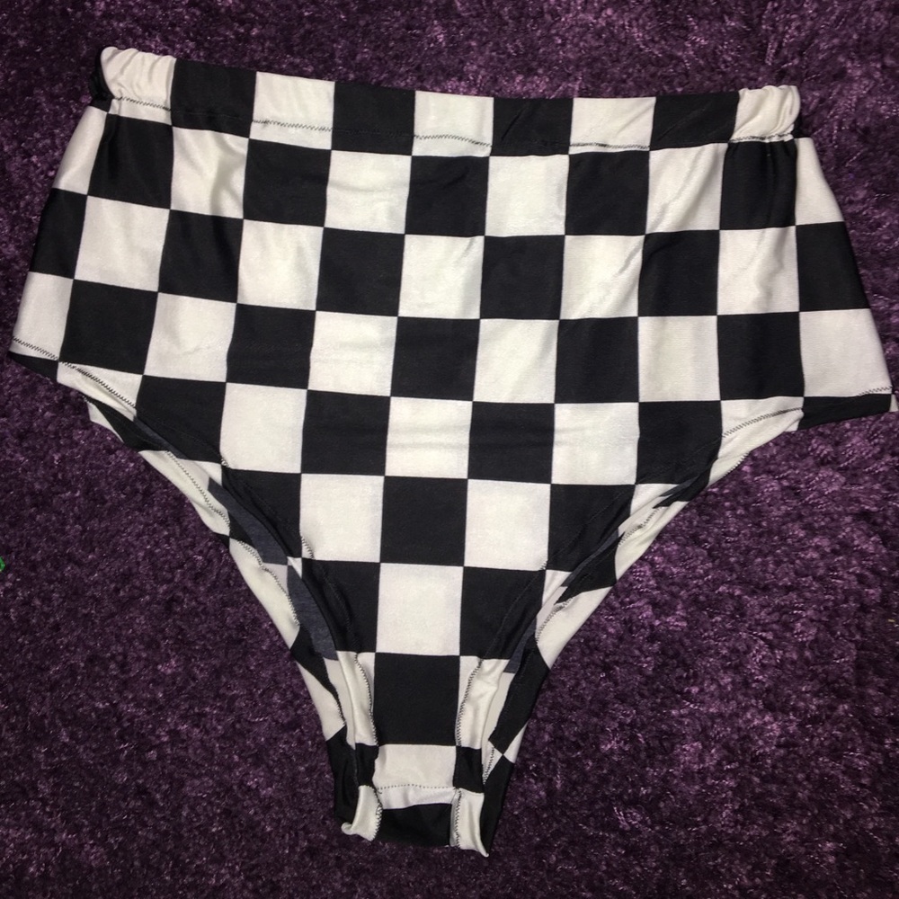 *SOLD* Checkered High-waisted Rave Bottoms